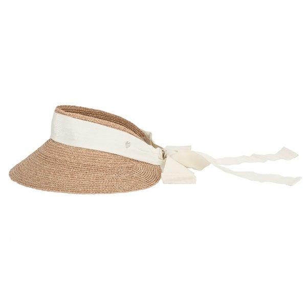 [釜山店] メタルロゴ HAT51251 Nougat Cream SABINA サビーナ バイザーハット サンキャップ 女性 帽子