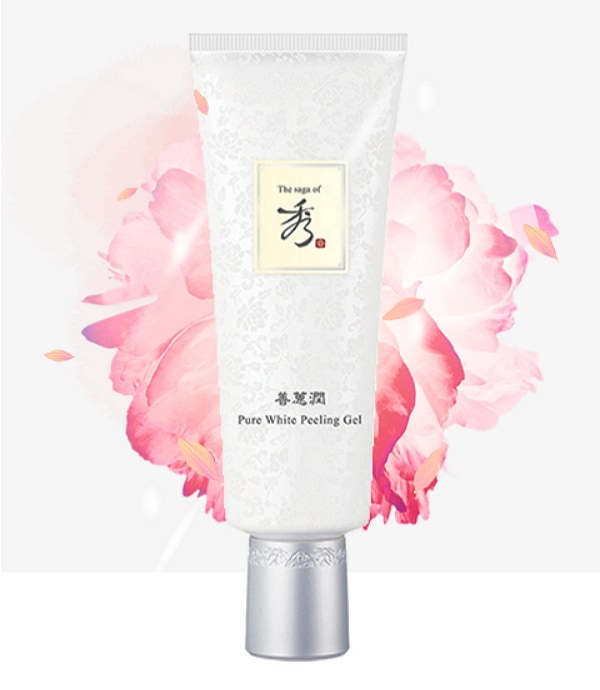 Korean Cosmetics_The Saga of Xiu Sunhyeyun Pure White Peeling Gel (100ml)