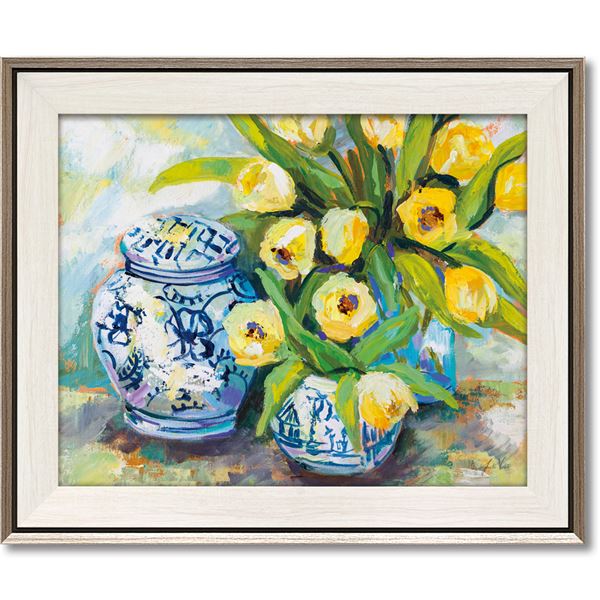 ユーパワー ジャネット/ヴェルテンテス Gel加工アートフレーム 「チューリップ シノワズリ」