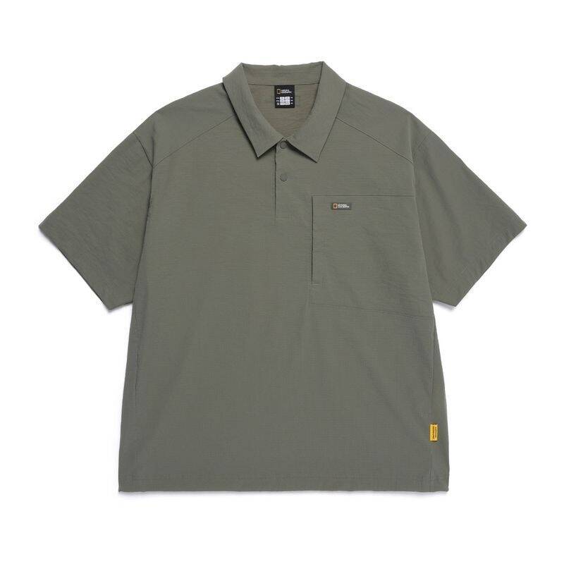 ナショナルジオグラフィック NATIONALGEOGRAPHIC N252MTS880 フローズンキューブ 半袖襟付きTシャツ カーキ N252MTS880055 420161