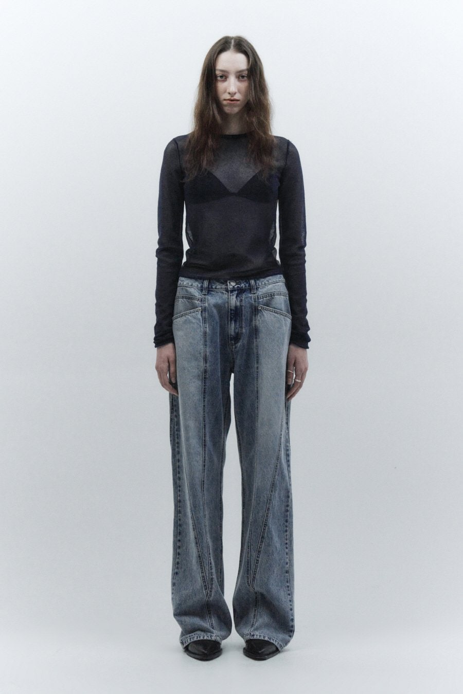 【INSILENCE】 DIVIDED DENIM 3 : BLUE