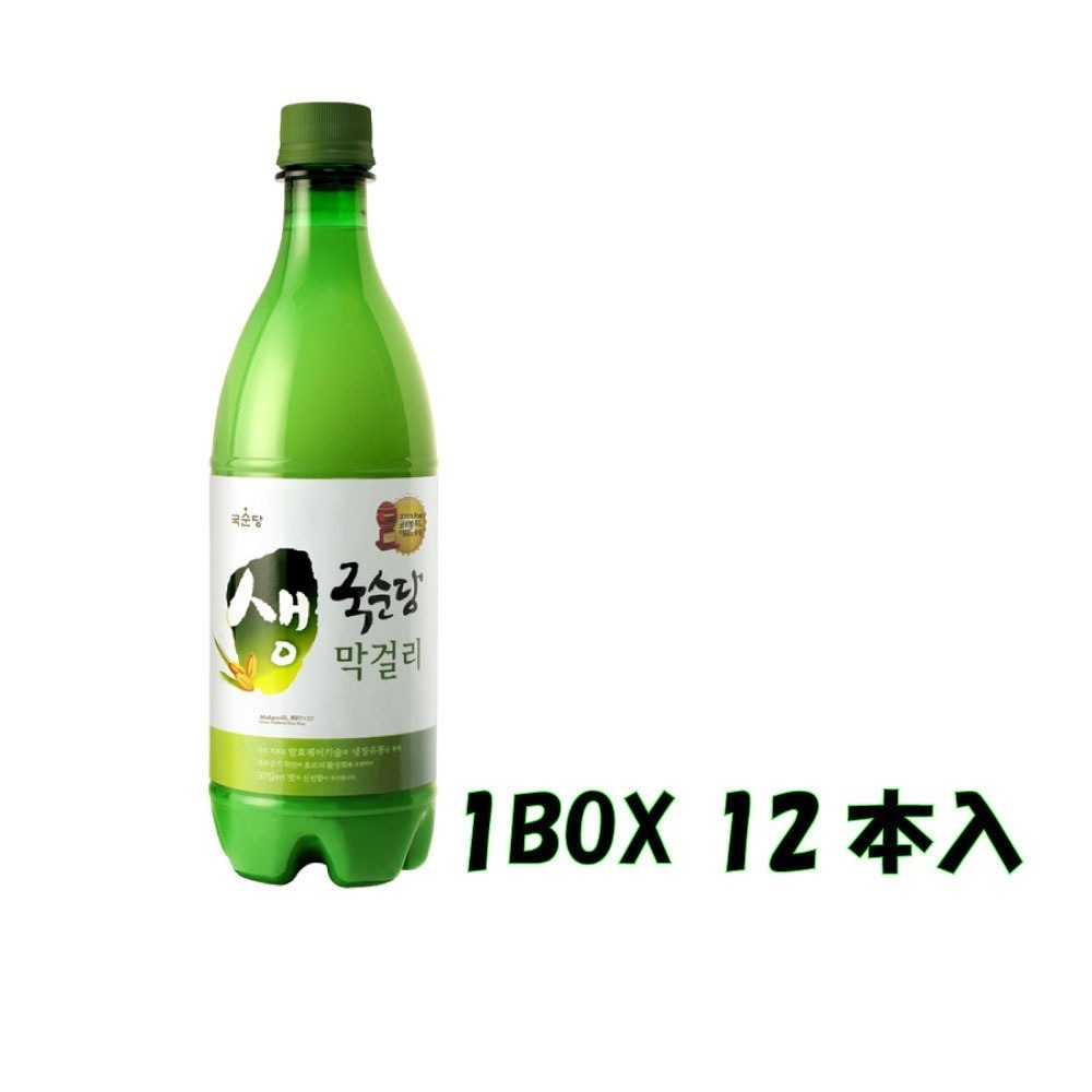 (常温便) 麹醇堂 生マッコリ 1BOX-12本 750ml　お酒/韓国お酒/韓国マッコリ/韓国/センマッコリ