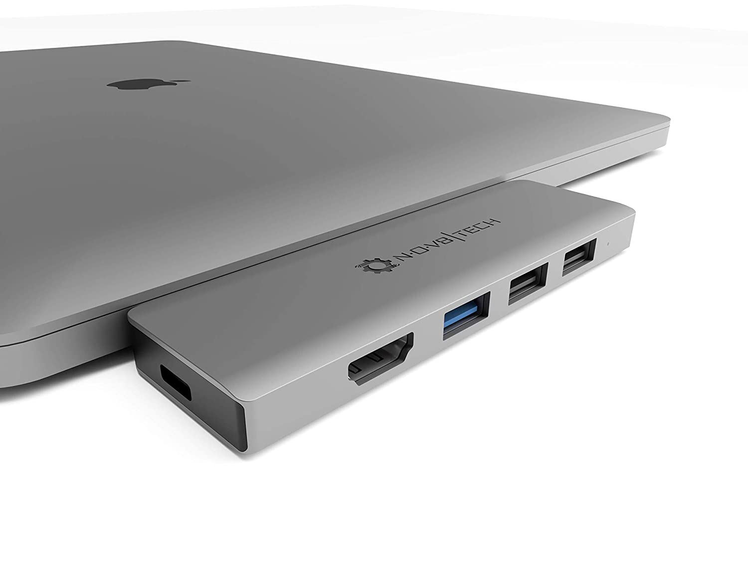 【本日限定価格】 HDMIハブアダプタにNOV8TechのUSBのCグレーMacBook 2.0 U