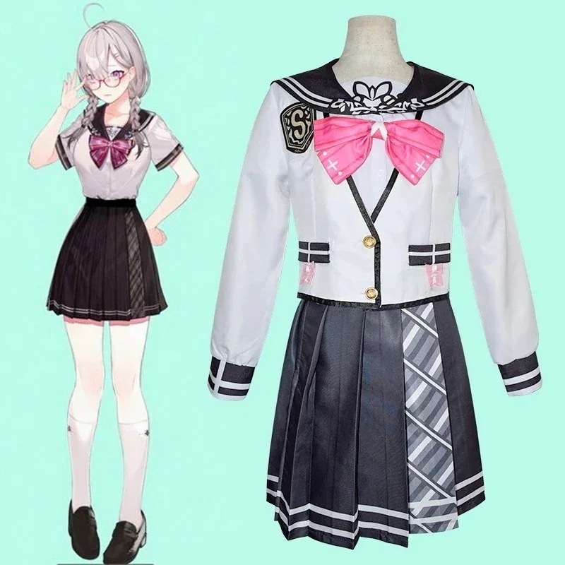 ゲームアニメVtuberバーチャルアイドルレインボークラブケニアハナコスプレ衣女子制服 セパレート