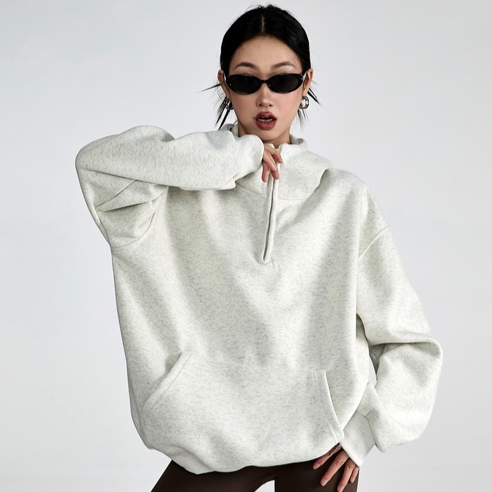 限定特価2025秋冬トップス 韓国風長袖トレンドレトロパーカーカジュアルファッション系ゆったり大人っぽかわいいレディースフード付きドロップショルダー羽織りサイズきれいめシルエットハーフ学生通学高校