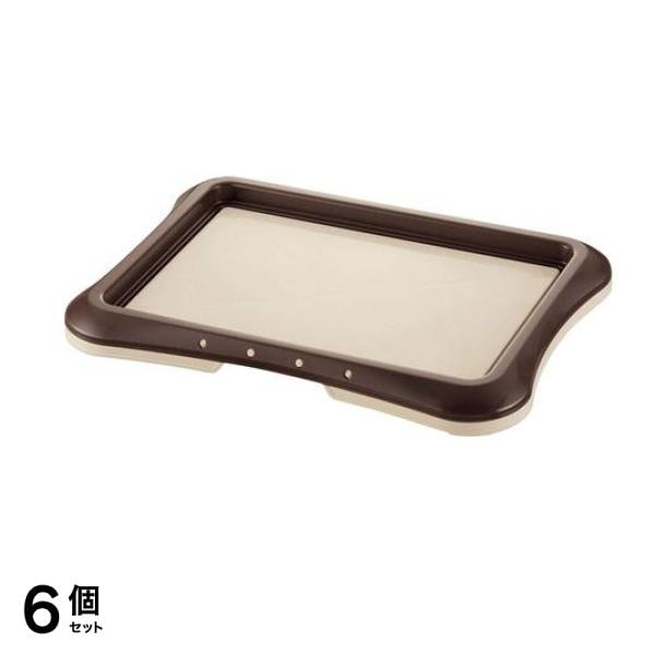 リッチェル ペット用わくわくシーツトレー レギュラー 1組入 (ダークブラウン) 6個セット
