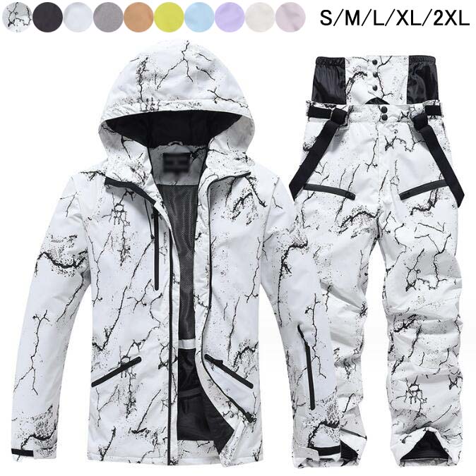 新作セール男女兼用 スノボーウェア ジャケット パンツ 防水 ボードウェア スノボ ウェア メンズスノボウェア スキーウェア お揃い スノーボードウェア レディース 上下セット 可愛い ペアスノーウェ