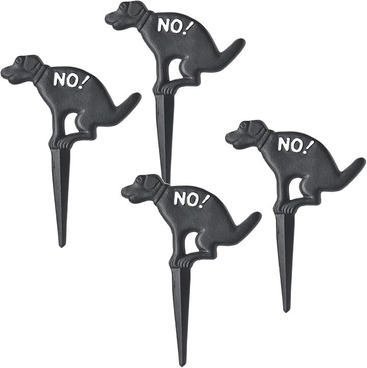 犬のふん看板 犬のふん看板禁止 犬のフン 対策 立て札 高さ27cm 幅20cm(ブラック4本)