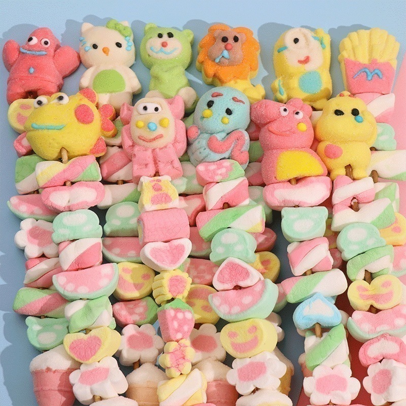 バルク串マシュマロかわいい漫画スティック串砂糖串子供用スナック