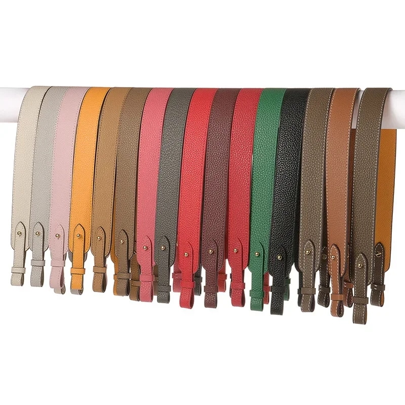 女性用の大きなバックルなしのストラップ,3.3cm,2.6cm,ワイドバンド,牛革のショルダーストラップ,斜めのパターン