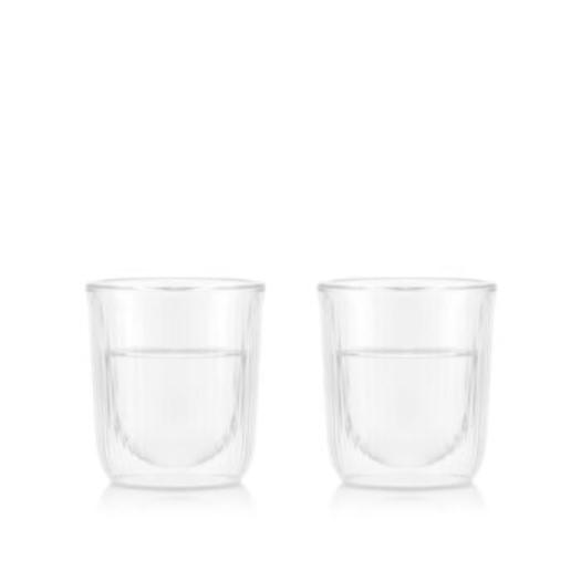 【倉庫直送】ボダム ドゥーロ ダブル ウォール サケ グラス 2個 セット 0.145L x 2個セット