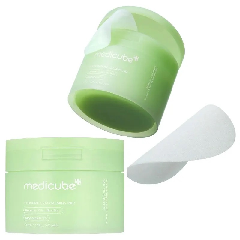 エクソソーム シカ 角質ケア パッド 100枚×2 ,カーミング,拭き取り,低刺激,デイリー,弱酸性