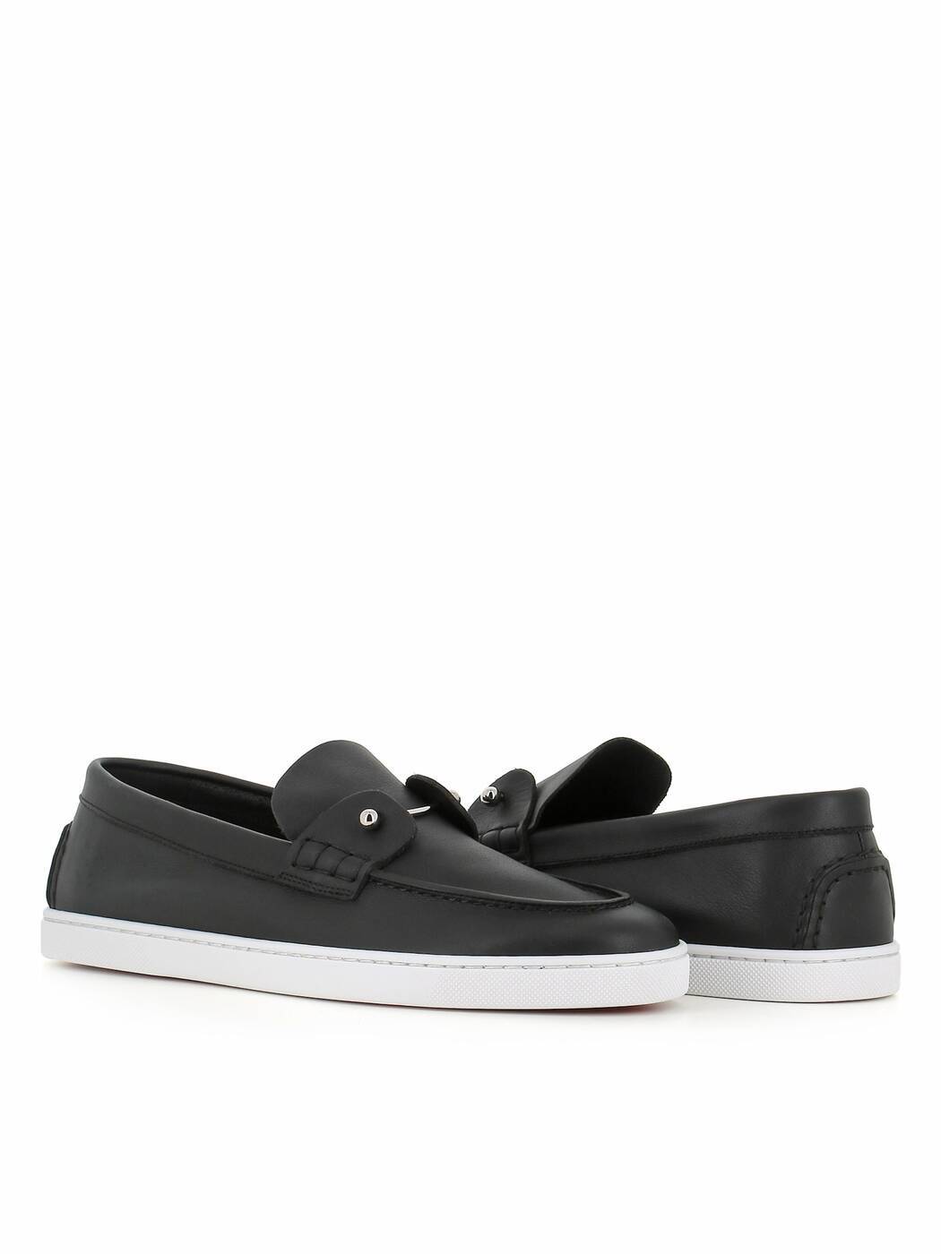 CHAMBELIBOAT____ FLAT-CALF DS ブラック 春夏2025 スニーカー メンズ ia