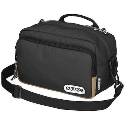 他サイト： OUTDOOR　アウトドア カメラショルダーバッグ03(ブラック)　ODCSB03BKの商品画像