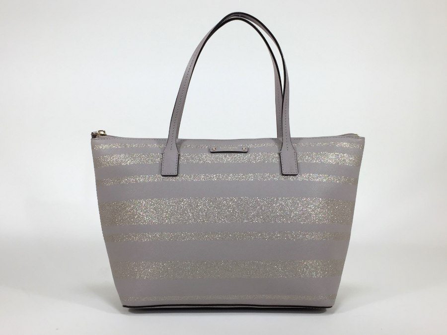 トートバッグ WKRU4787 レザー グレージュ ショルダートート 【中古品】