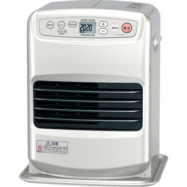 FW-25S6 ライトシルバー 石油ファンヒーター (木造7畳/コンクリ9畳まで)