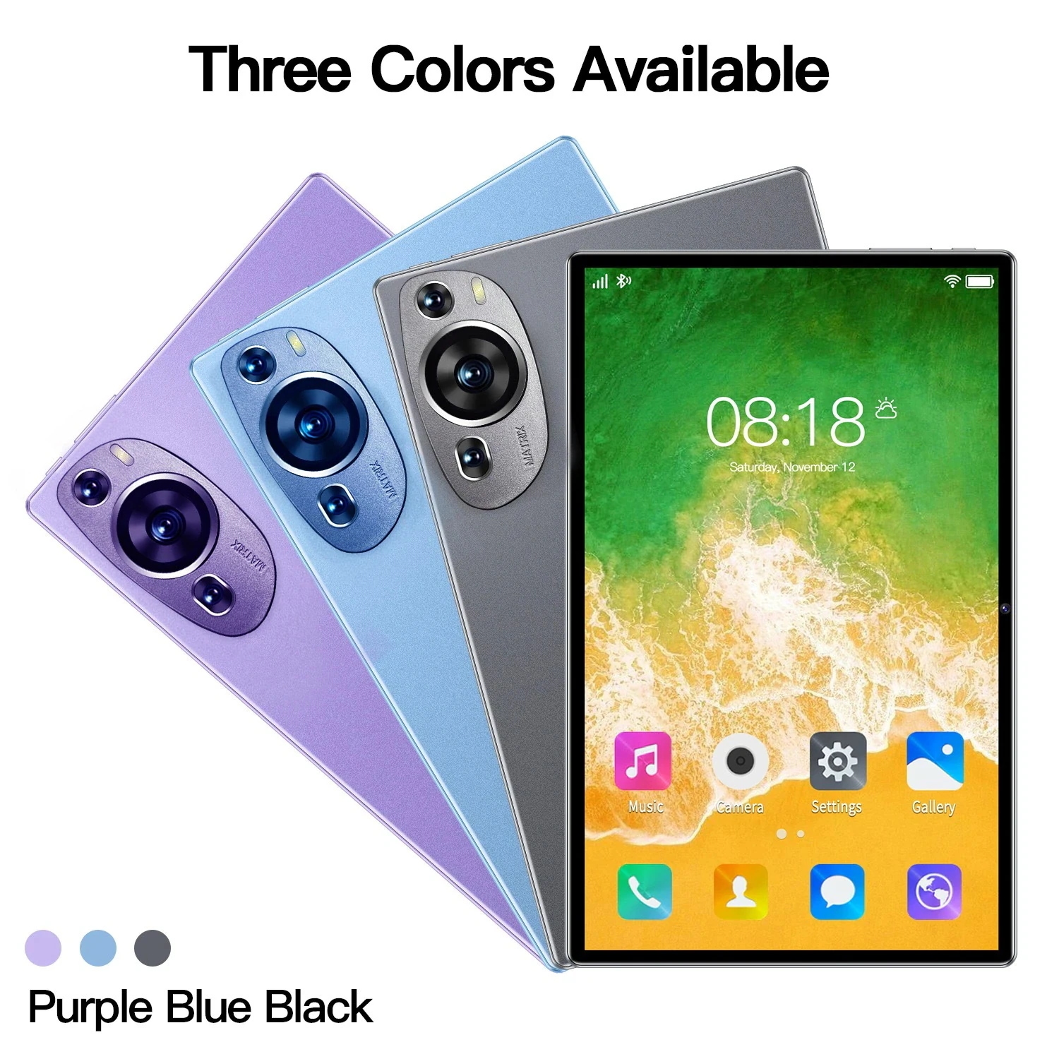 新品 タブレット PC 本体 Android14 10インチ 本体 8GB+256GB テレワーク 2560*1600 ネット授業 子供向け 動画視聴 Bluetooth GPS WiFi