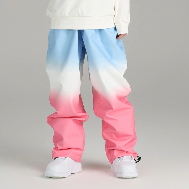 スノーボードウェア ズボン パンツ メンズ レディース 単品 長ズボンロングパンツノーボード スキーウェア スノボウェア プルオーバー ゆったり 大きいサイズ 切り替え 韓国風 男女兼用 防風防水防寒