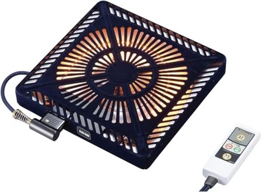 メトロ電気工業 こたつ ヒーター 取替えヒーター U字型カーボンヒーター 速暖ボタン 省エネ 5時間切タイマー付 手元温度コントロール式 MCU-501EC(KB)