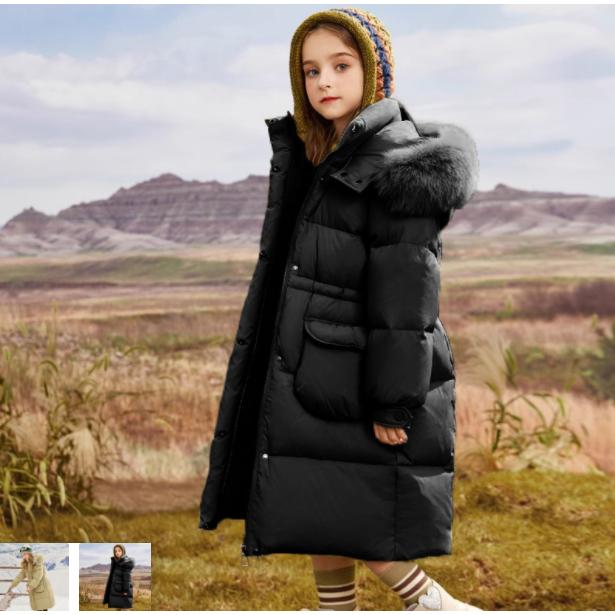 即納あり ダウンコート キッズ 子供服 女子 ダウン キッズ ロング ラフェイクファー フード付き 通学 キッズ服 防寒 秋冬 ジュニア アウター 通園