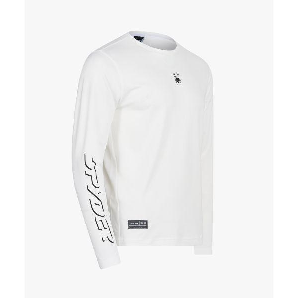 男性ストレッチピケ長袖TシャツSPKFCNRL201MWHT 3601994