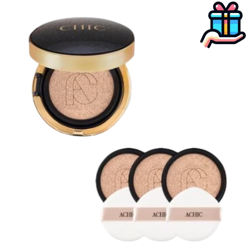 [大容量企画商品] モダンブラックラベル クッション 15g（本品+おかわりx3）