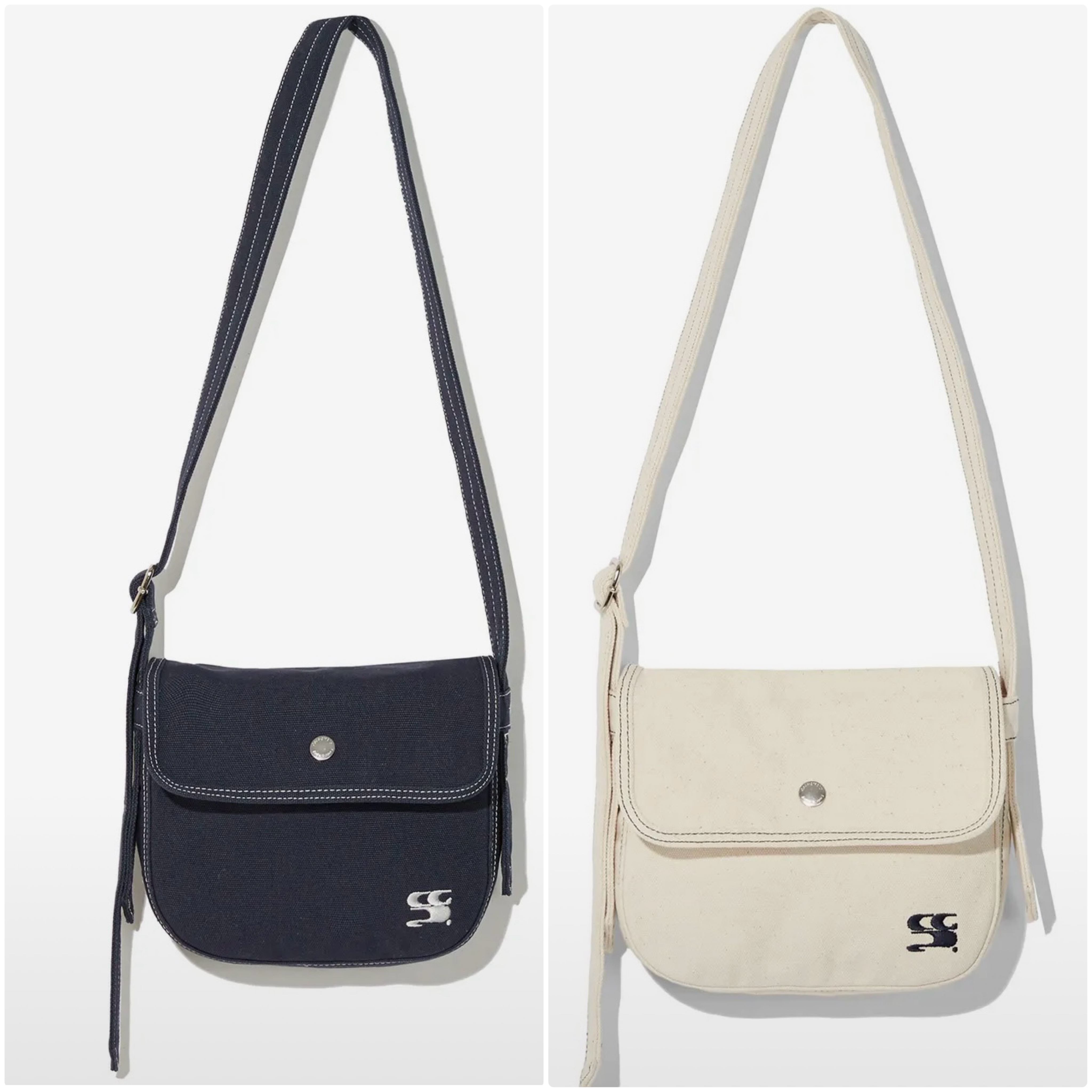 WAVEロゴシンボルミニキャンバスクロスバッグ_2color