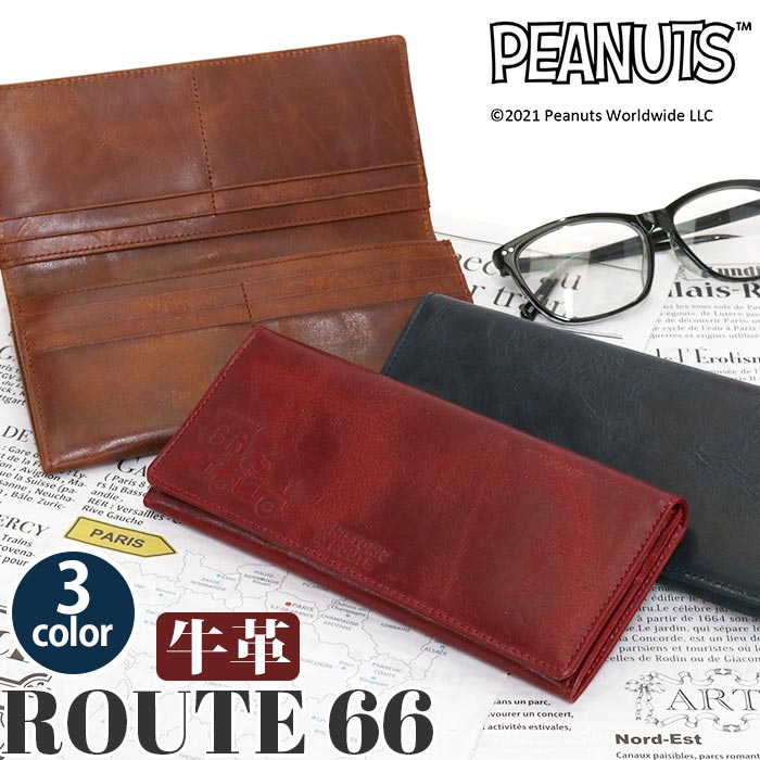 財布 メンズ レディース PEANUTS ピーナッツ SNOOPY スヌーピー 長財布 ROUTE