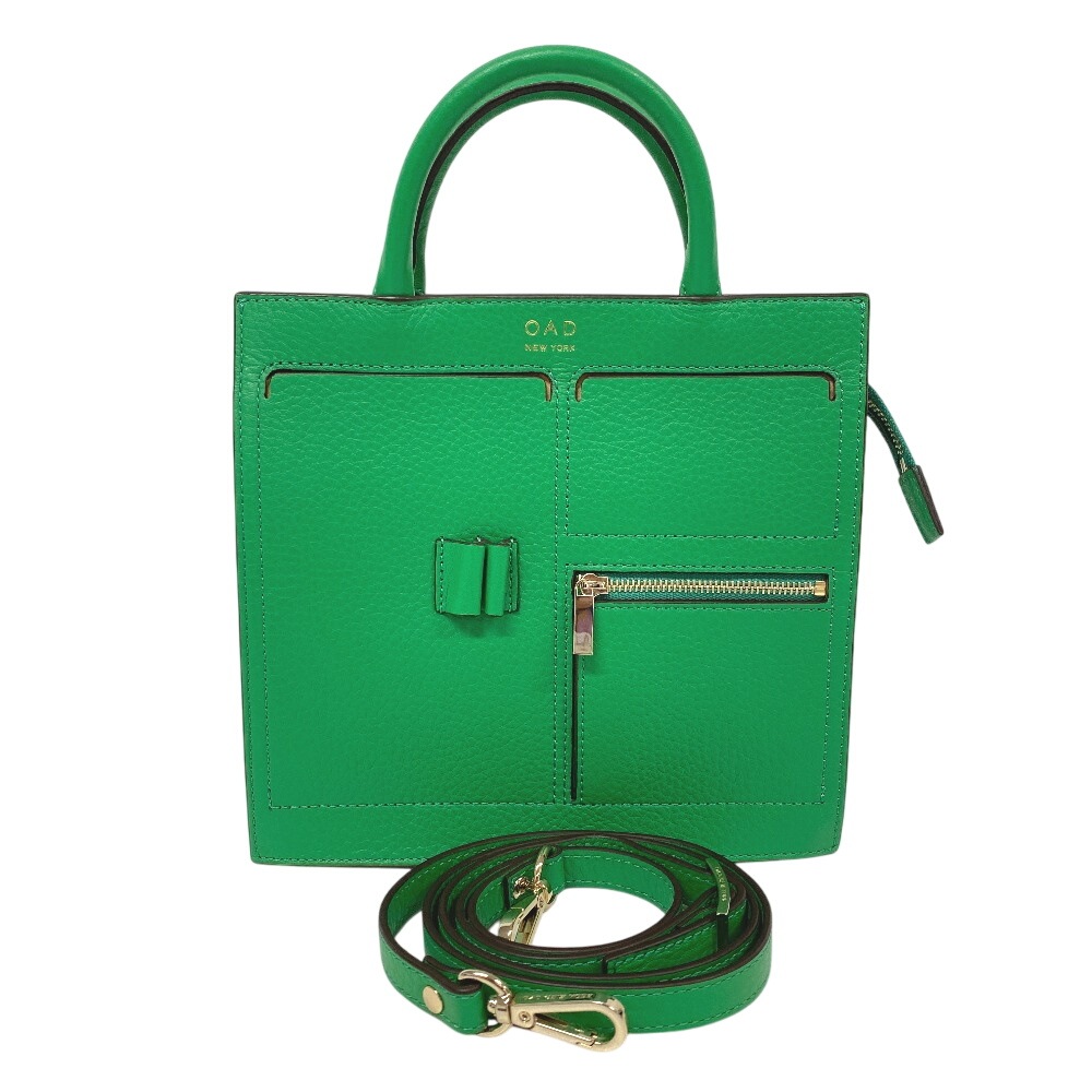 0003 2WAY ハンドバッグ レザー ショルダーバッグ グリーン レディース ブランド