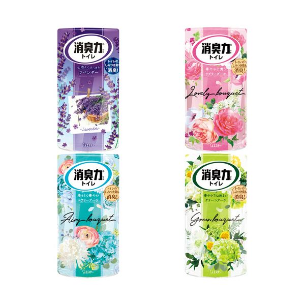 （まとめ） エステートイレの消臭力 お試しフラワーアソート 1セット [x3セット]