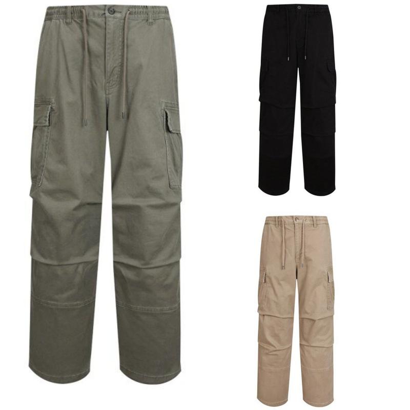 共用[人気]コットンスパンバンディング ワイドカーゴパンツ_US(B255PT430P)