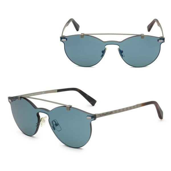 ゼニア サングラス ZEGNA EZ0069/S 20X 00 Ermenegildo Zegna サングラス ノーズパッド UVカット ガンメタル ネイビーブルー