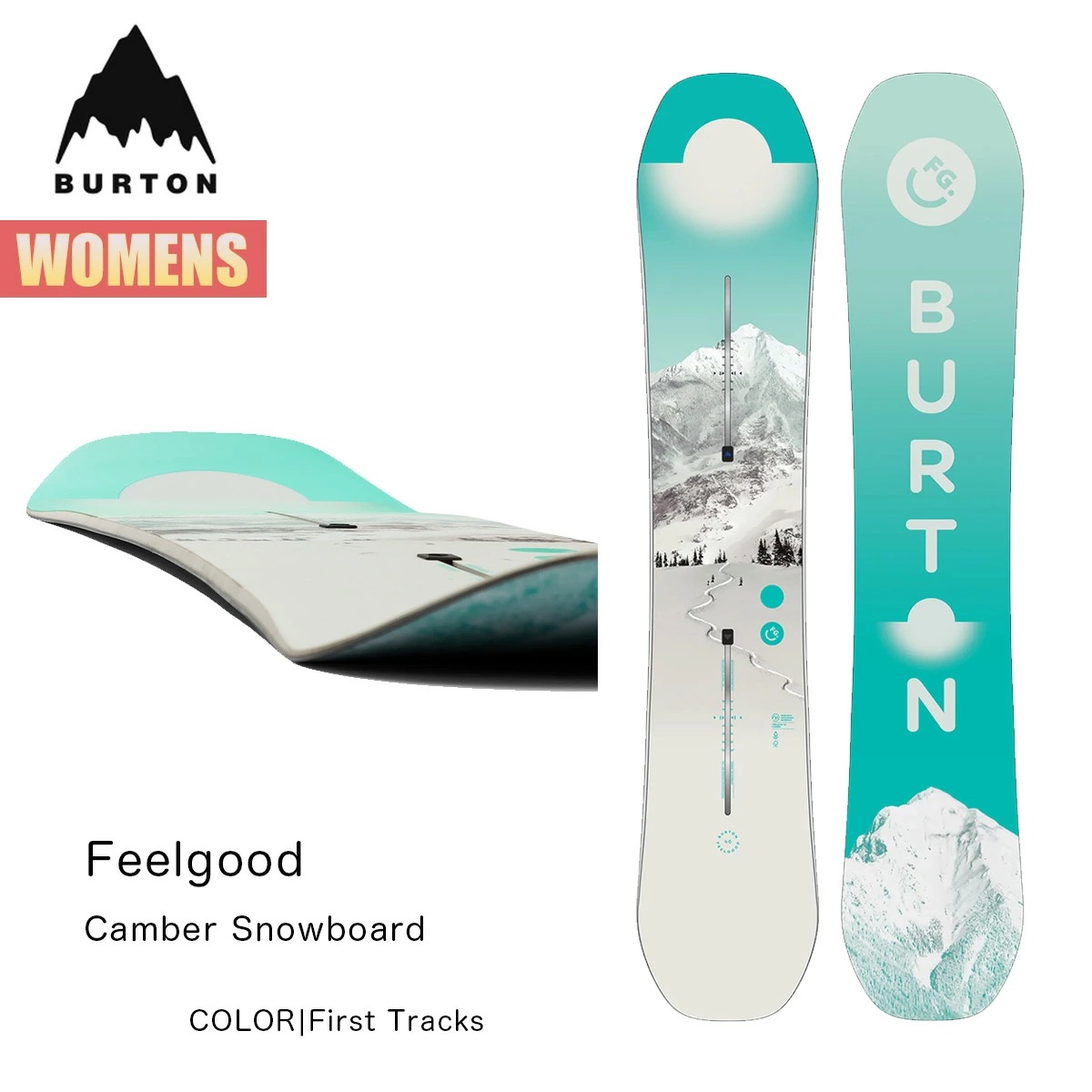 スノーボード 板 レディース 25-26 フィールグッド キャンバー W26JP-106911 Womens Feelgood Camber Snowboard First Tracks
