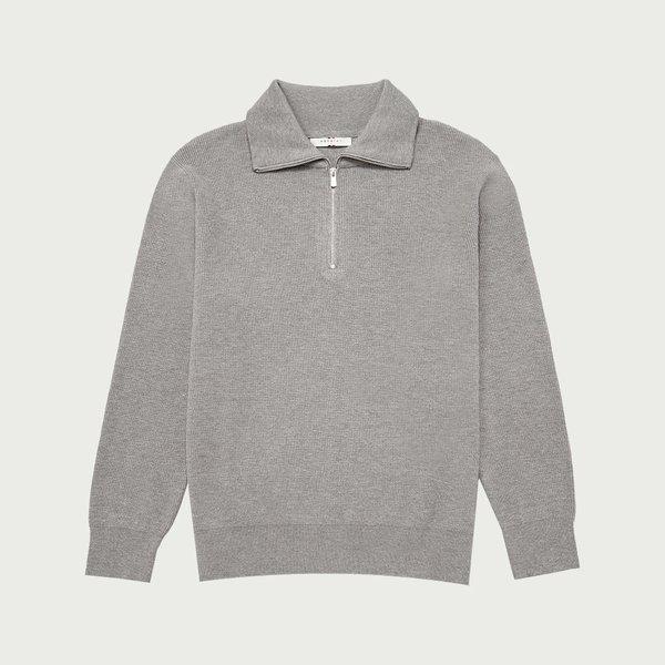 10540-040-818-37-056男性コンフォートフィットハーフジッププルオーバーニット(-dj)