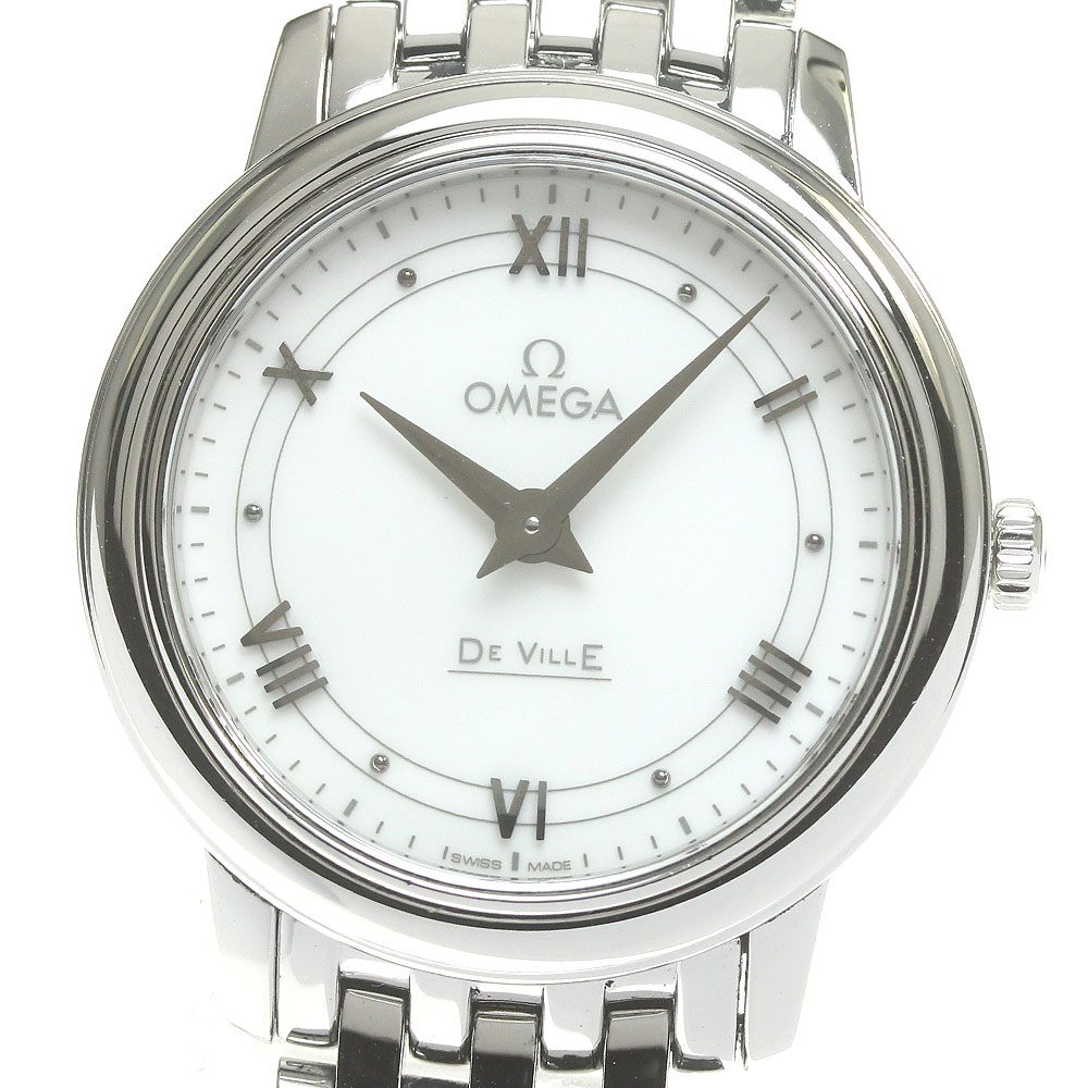 オメガ OMEGA 424.10.27.60.04.001 デビル プレステージ クォーツ レディース _843110【中古】