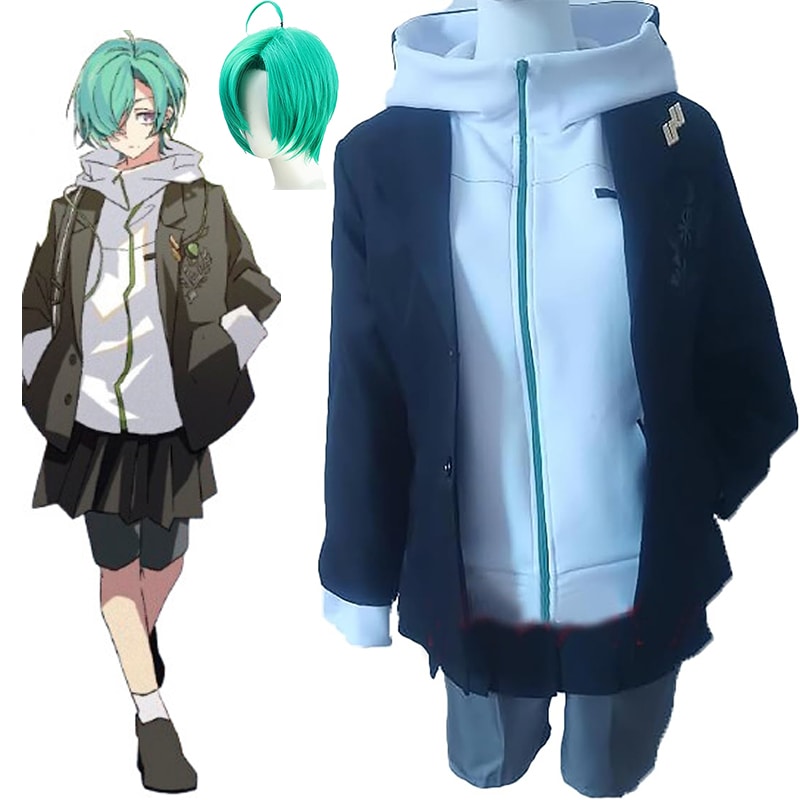 にじさんじ 緑仙 生徒会 コスプレ ウィッグ付き にじさんじ 七