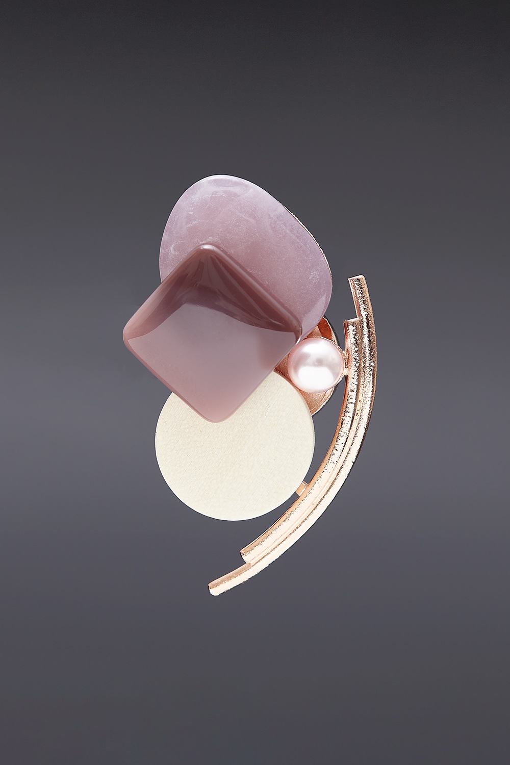 [HAZINA] Mignon Brooch - Ivory