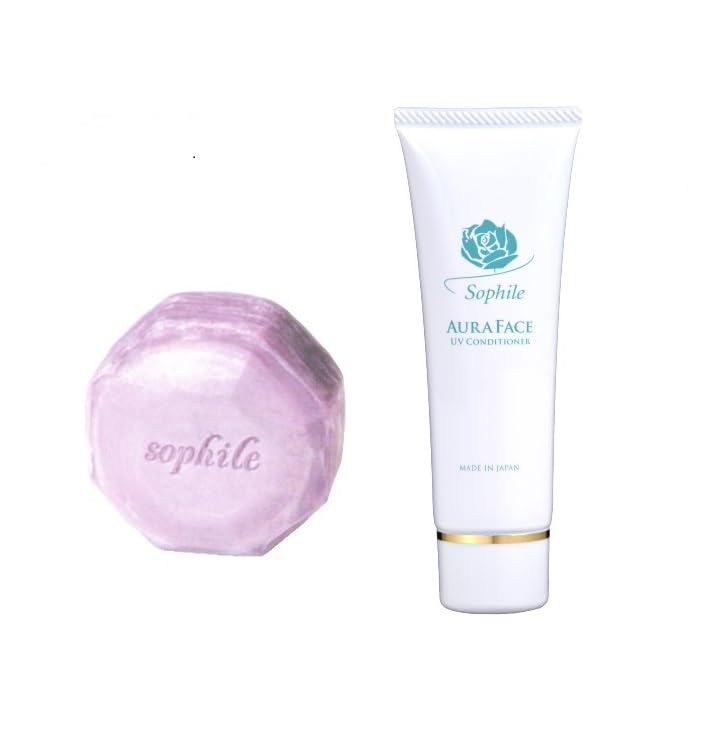 【Sophile２品セット】オーラフェイスUVコンディショナー 50g ＆ ナイトソープ 110g