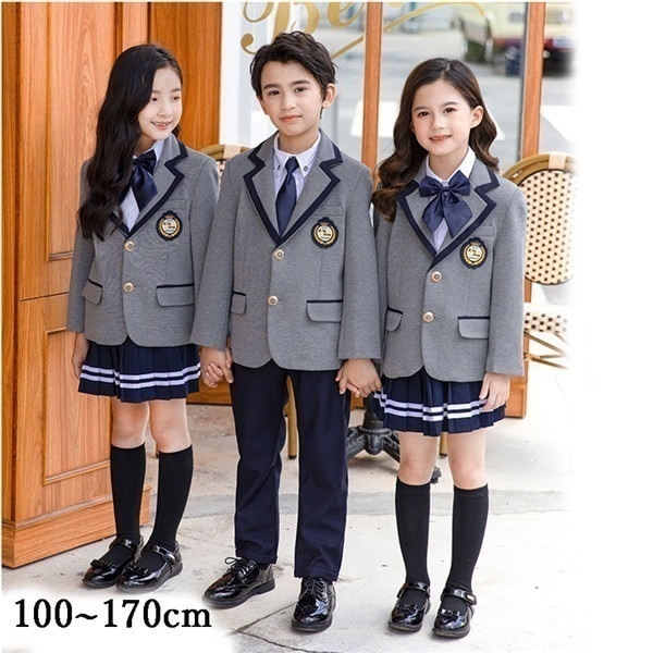 卒業式 スーツ 女の子 小学生 キッズ スーツ 男の子 女の子 子供服 グレー セット 子供スーツ ズボン スカート インナーパンツ付き 卒業式 卒園式 制服 カジュアル 小学生 中学生 大きいサイ