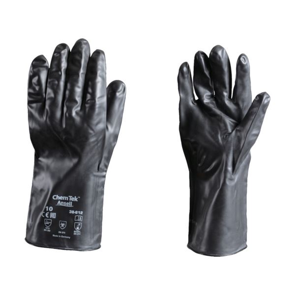 アンセル 耐薬品手袋 ケミテック Mサイズ 38-612-8 1双