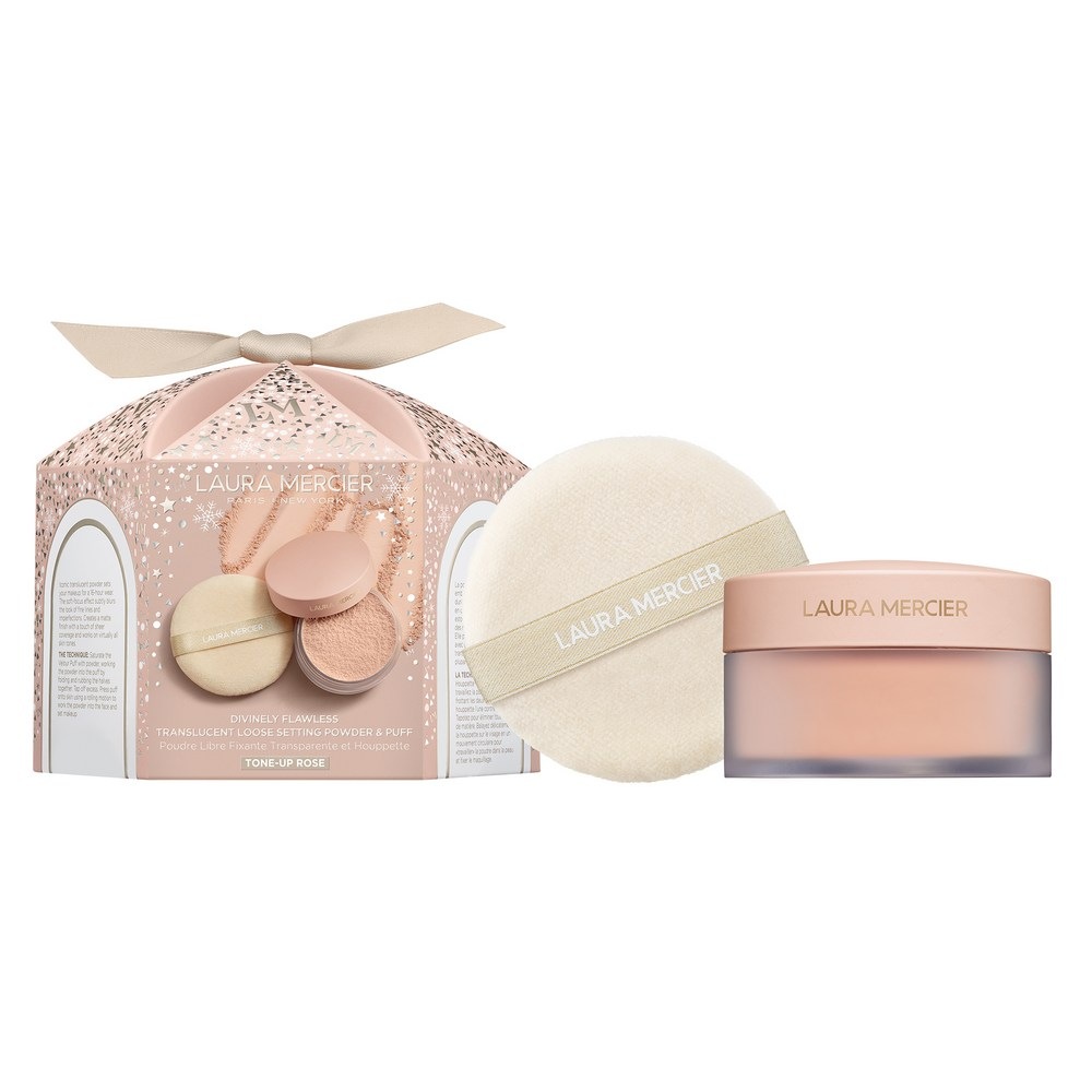ローラ メルシエ ディヴァインリーフローレス トランスルーセント トーンアップパウダー 29g +パフセット HO24