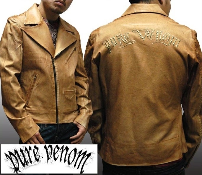セール ピュアベノム メンズ ライダースジャケット スタッズ テーラード コーティング ジャケット PureVenom LAセレブ ファッション ハリウッド セレブ LAカジュアル ブランド セレ