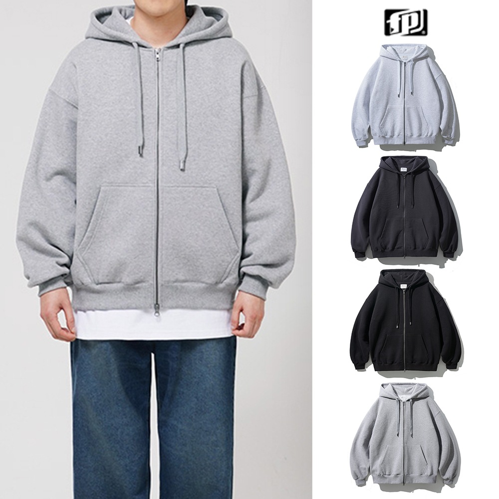 [FEPL] Flow two-way hood zip-up