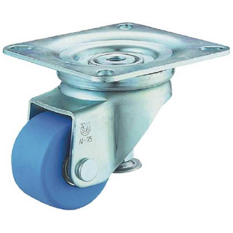 ユーエイキャスター　アジャスター付キャスター 自在車 75径 MCナイロン車輪　AF75