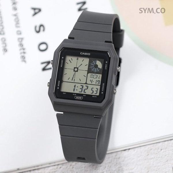 LF-20W-8A2 四角形ロイヤルビンテージスクエア電子デジタル男女兼用ウレタン時計 d