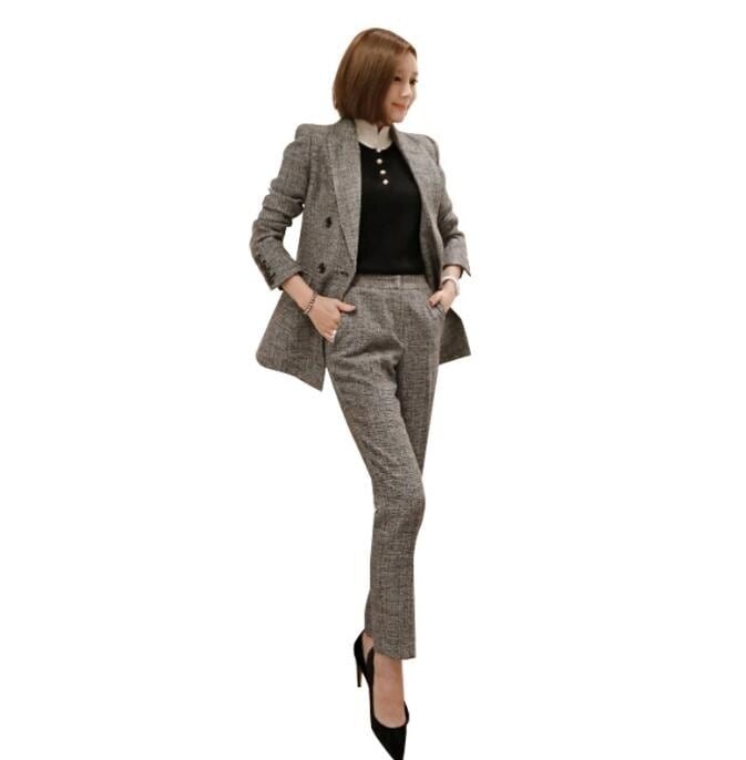 洗えるスーツ新作秋冬チェック柄パンツセットレディースキャパドレス長袖ジャケットセットアップ 母の日 母の日-0004930