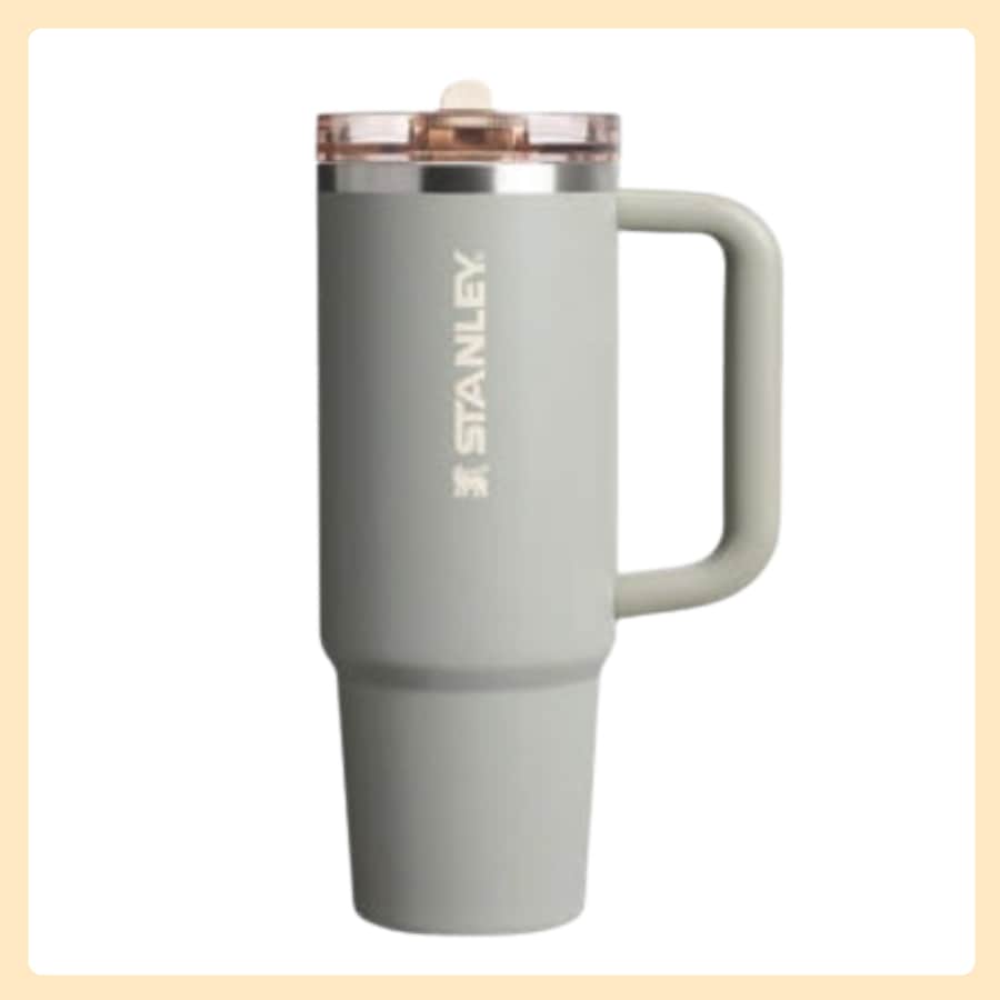 [正規品] クエンツァ プロツアー フリップ ストロー タンブラー 887ml (セージグレー)