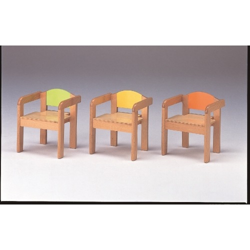 みっとめるへん社 / いきいき園ジョイ肘付イス h240 (グリーン)