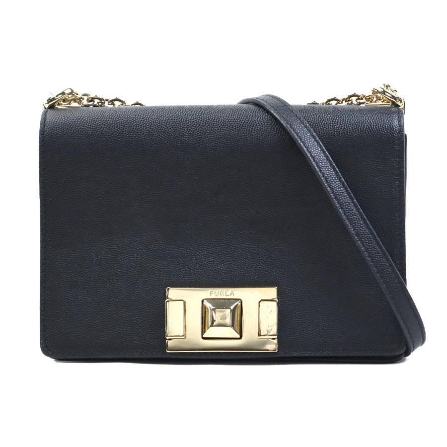 フルラ Furla ショルダーバッグ レザー ブラック レディース h31736a