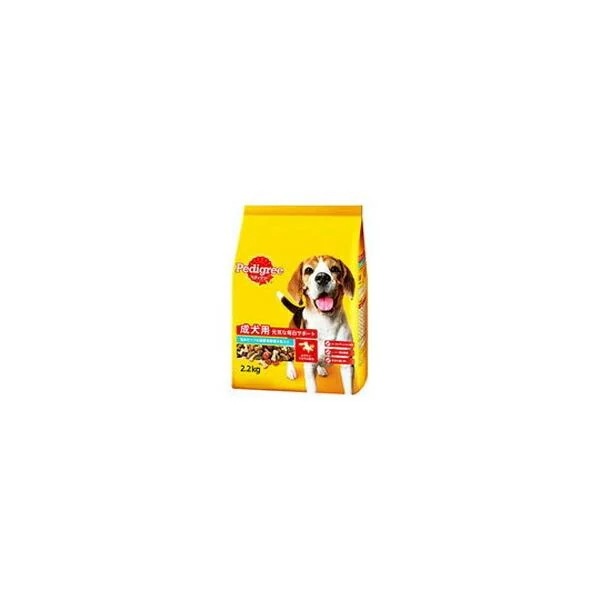【1ケース】【お取り寄せ対象品】マース ジャパンリミテッド Pedigree ペディグリードライ 旨みビーフ&緑黄色野菜& 魚入り 2.2kg*6個